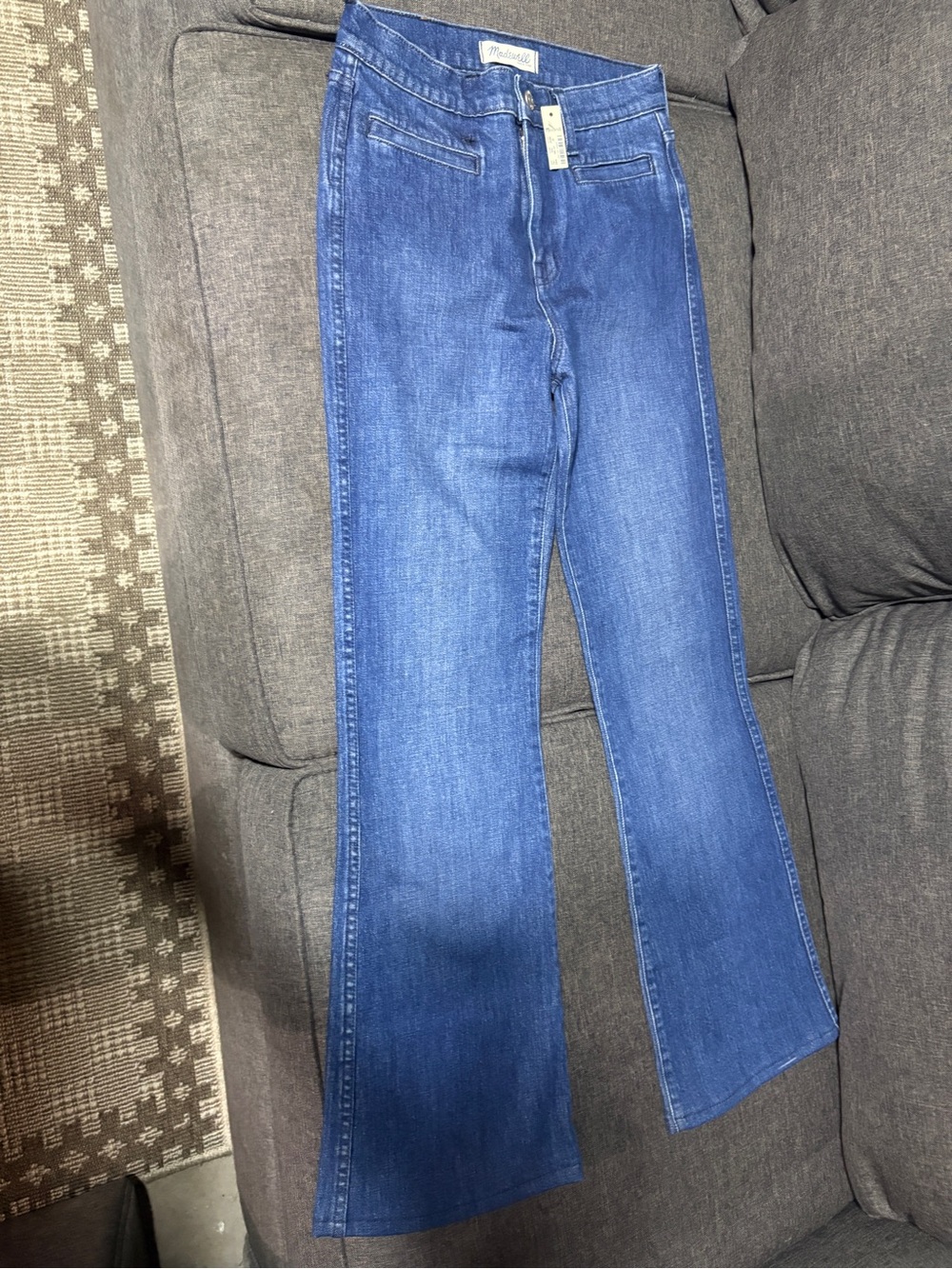 Madewell Blue Wide-Leg High-Rise Jeans